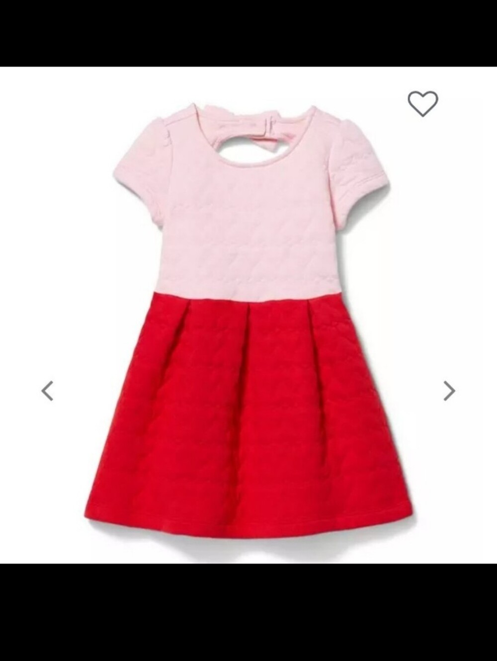 Janie & Jack Girls Forever Valentine Quilted Dress